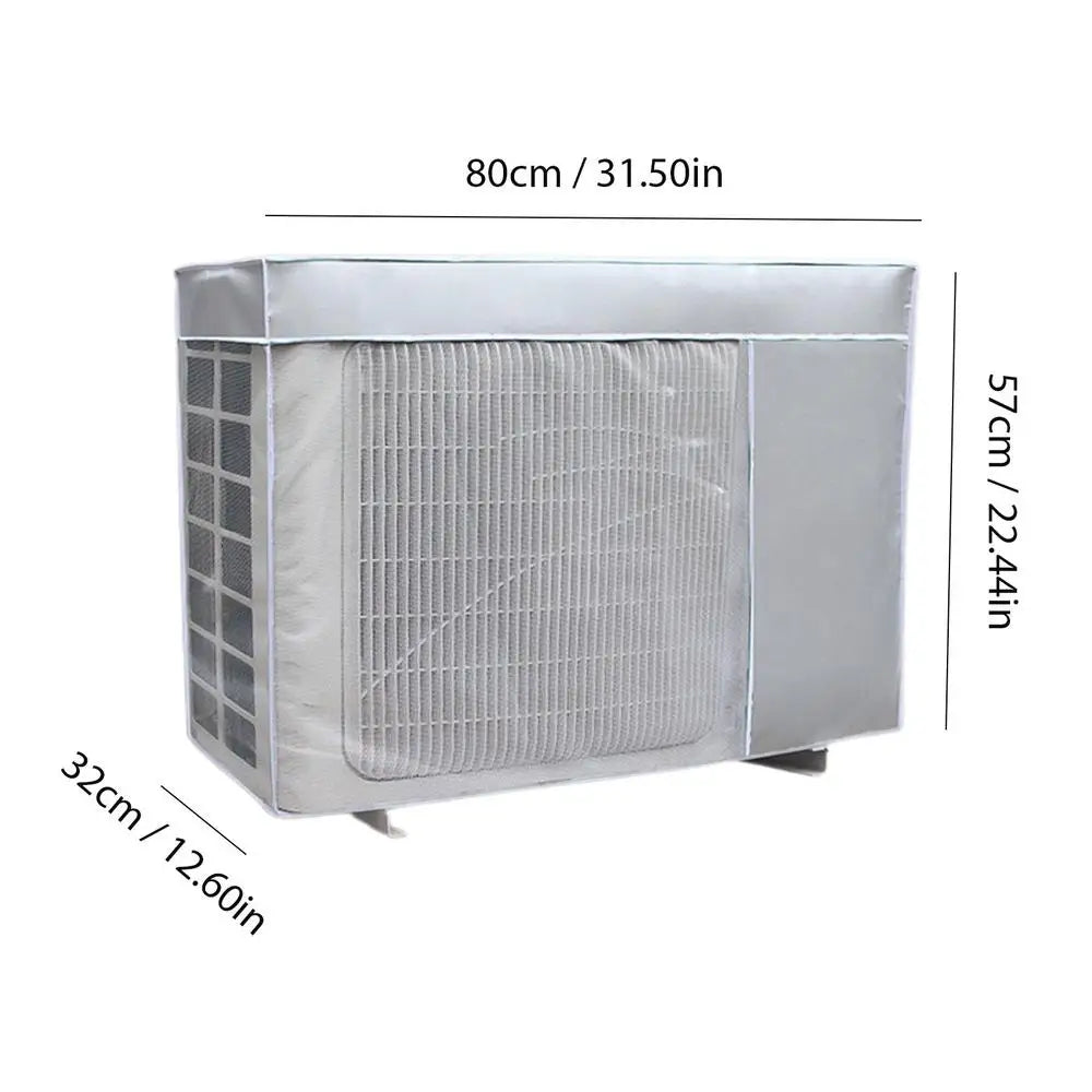 Air Conditioner Cover Winter Outdoor Air Conditioner Waterproof Cover Anti-Snow Rain Dust Cover AC Outside Unit Protective Cover