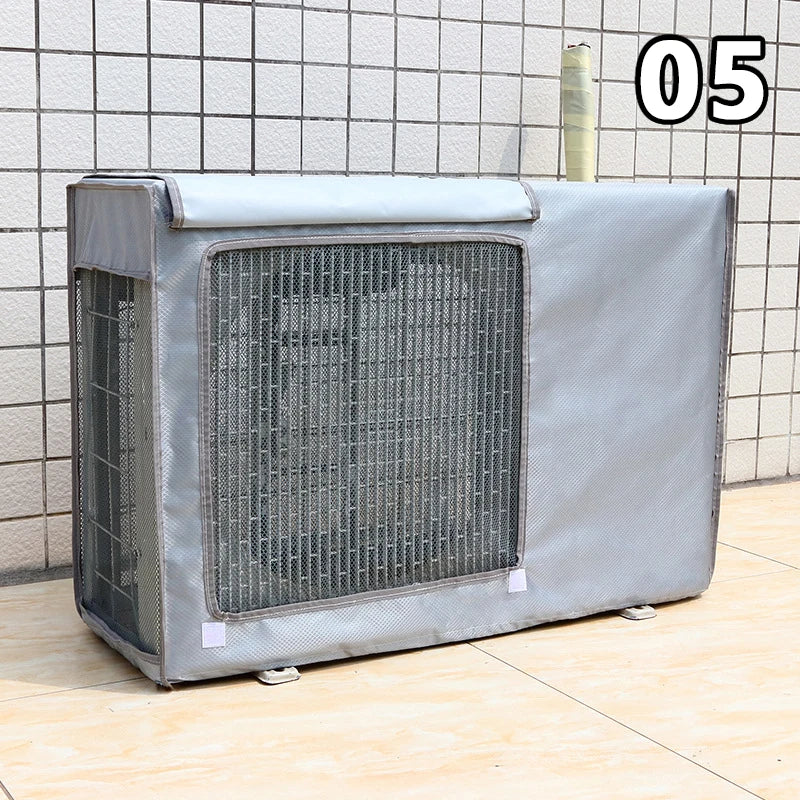 Large Size Outdoor Air Conditioner Cover Waterproof Dust Cover Anti-Snow Cleaning Bag Rainproof Sun-proof AC Unit Protection