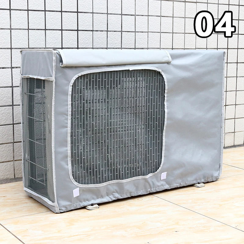 Large Size Outdoor Air Conditioner Cover Waterproof Dust Cover Anti-Snow Cleaning Bag Rainproof Sun-proof AC Unit Protection