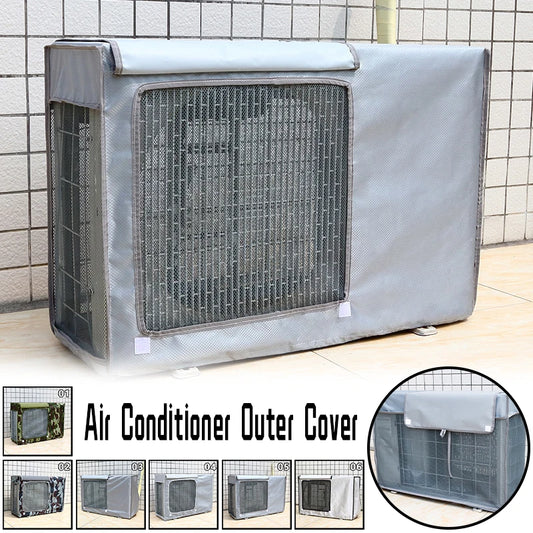 Large Size Outdoor Air Conditioner Cover Waterproof Dust Cover Anti-Snow Cleaning Bag Rainproof Sun-proof AC Unit Protection