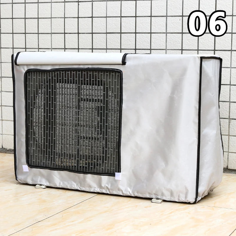 Large Size Outdoor Air Conditioner Cover Waterproof Dust Cover Anti-Snow Cleaning Bag Rainproof Sun-proof AC Unit Protection